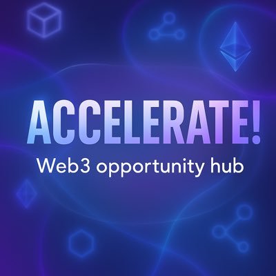 Accelerate helps Web3 builders quickly find what they need to succeed: funding, cofounders, contributors, partnerships, and more. Created by @ablockunchained