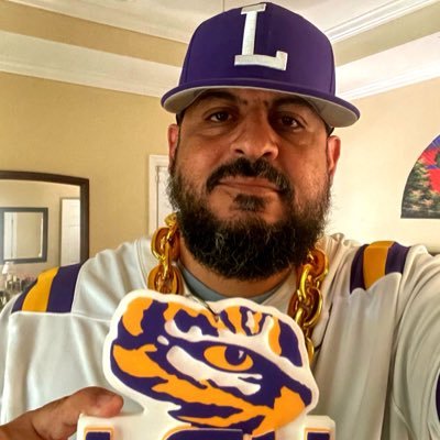 Puerto Rican blood, battle-tested soul. 4 tours deep, still ten toes down. LSU football ain’t just love—it’s war. Saturdays? Pure fire in the Valley.