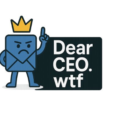 DearCEO_WTF's profile picture. We help frustrated customers get heard by company execs when customer service fails. Escalate to the top and get results.