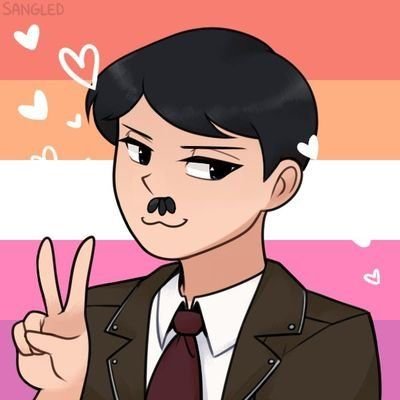 adolftwinkler67's profile picture. Adolf - lesboy - twinkler 🧡🩷🤍 | leader of the third dyke | any pronouns | making the world a better place one step at a time | DNI: H*tler, nazis,lesbophobes