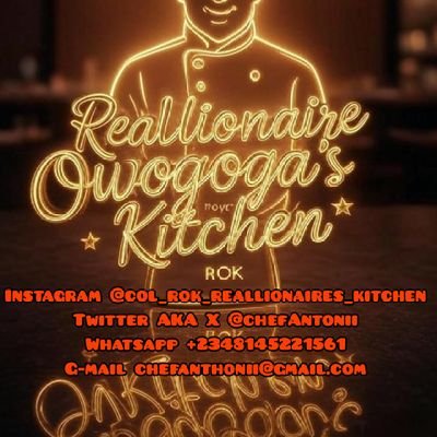Kitchen Wizard | Recipe Magician | Food Enthusiast | Cooking up a storm in Lagos👨🏽🍳
Aka Chef.Of.Lagos…COL/9ja🇳🇬2d 🌍
