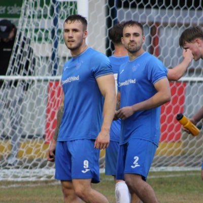 Cameron Blacker (22) - Slimbridge AFC Leighton Blacker (19) - Slimbridge AFC