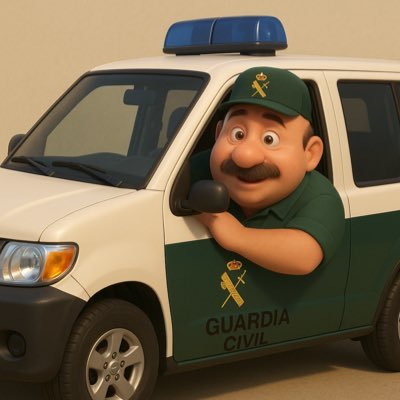 Siempre patrullando en mi fiel Terrano. Si me ves asomando por la ventanilla, es que algo pasa… o que estoy saludando. Al servicio del ciudadano, con humor.