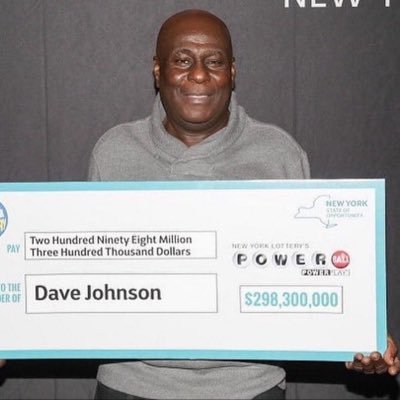 davejohnson6209's profile picture. I am Dave Johnson the winner of $298.3 million from powerball lottery. I am given out $120,000 to my first 200 followers