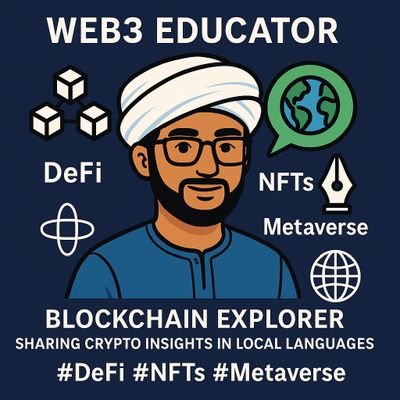 Web3 Educator | Blockchain Explorer | Sharing crypto insights in local languages 🌍 | #DeFi #NFTs #Metaverse