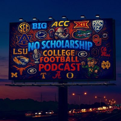 🏈 *No Scholarship*: National CFB show with passionate fans, fiery podcasts, live shows & X Spaces. Every play, rivalry & upset! #NoScholarship #CollegeFootball