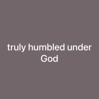 truly humbled under God (@humbled679) 's Twitter Profile
