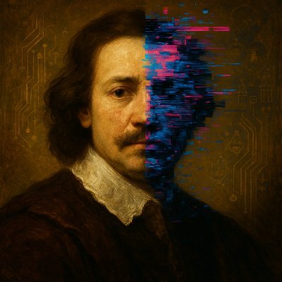 BaroqueNBroken's profile picture. Baroque drama meets digital trauma. AI art gone rogue. Daily posts.