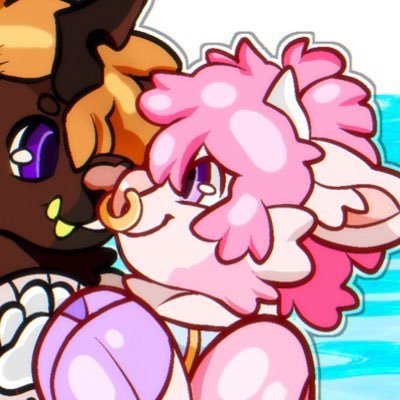 🍓 hi i’m cream! . SFW but 18+ only . female•she/her . 23 . bi . pink cow ΘΔ . az fur . smooching @FaunusEquine . AD: @creamycowtails . pfp: @/Slushiekinz 🍓