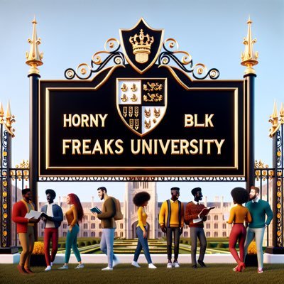 HornyBlkFreaksU's profile picture. Horny Black Freaks University is Black excellence 👩🏾‍🎓👨🏿‍🎓 a safe space for BLK FREAKS 📚