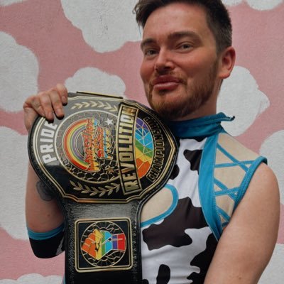 Pro wrestler. First EVER Wrestling With Pride, Pride Revolution champion. North West, UK.