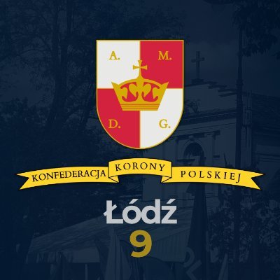 KoronaLodz's profile picture. Oficjalny profil łódzkich struktur Konfederacji Korony Polskiej (Okręg nr 9) Prezesem partii jest @GrzegorzBraun_, a Przewodniczącym okręgu Rafał Tuleja