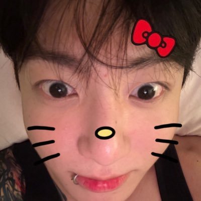 ✨Chi⭐︎Kook✨ Chris Debut Man Bun with Choker: A Blast from the Past