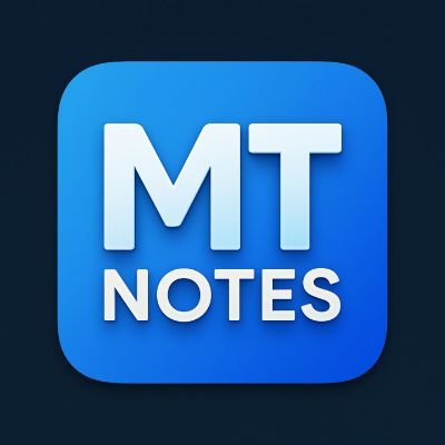 MTNotes1's profile picture. MTNotes | Study Smarter 📚
🎓 Free Notes & Study Materials
📄 PDF Tools & Resources
💡 For Students | By Students
🔗 https://t.co/IOfpt3xoQ5