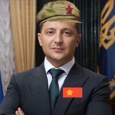 Worker's of the world unite! Rally behind Comrade Zelensky in the battle against Imperialist Putin and his Capitalist Cronies
#ProudGoy