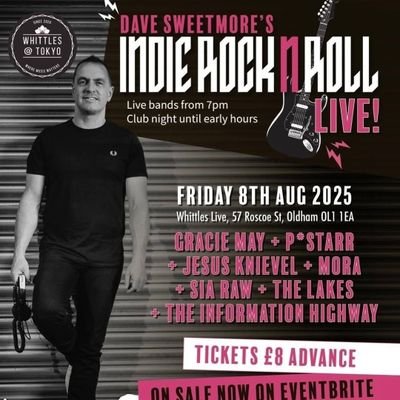 Greater Manchester based events promotion, specialising in Indie events