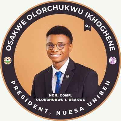 OlorchukwuOsakw's profile picture. UNIBEN Student || Mechatronics Engineering || President, Nigerian Universities Engineering Students' Association (NUESA), UNIBEN Chapter, 2024/25 Session.