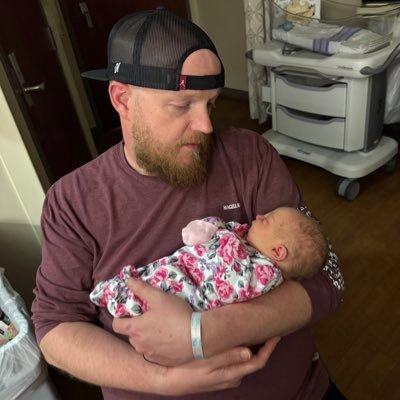 If you want to walk the heavenly streets of gold, you gotta know the password, 'Roll, Tide, Roll. I love my wife and my little miracle baby. #girldad