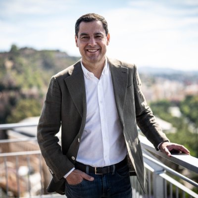 Presidente de @AndaluciaJunta y del @ppandaluz.
Copresidente de @EU_CoR.
Casado, padre de 3 hijos y enamorado de Andalucía.