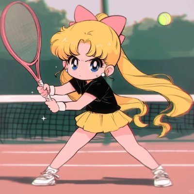 こんにちは、台湾出身の34歳です。『テニスの王子様』というアニメを見て、テニスに夢中になった女の子です🎾😊