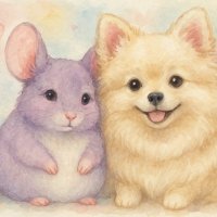 ポメラニアンのぽて&チンチラのおもち (@potemochi0405) 's Twitter Profile