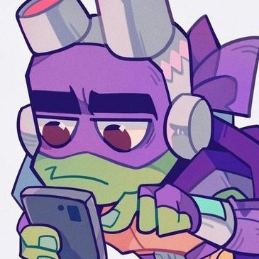 TECHGEEK_TURT's profile picture. (wip rottmnt donatello, headcanon based. pfp art by reyna.)