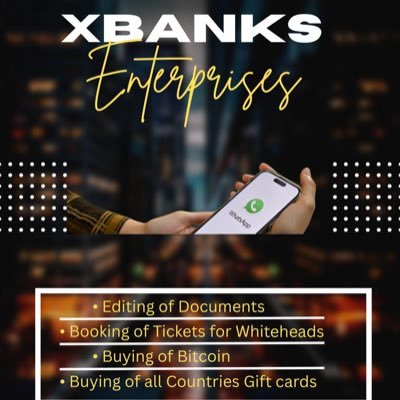 Editing of any type Documents,Booking of Flight Tickets for WhiteHeads,Buying of Bitcoin & Gift Cards.Carding of Dating Sites,Verifying site with any country no