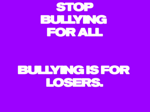 Follow This Account To Show Your Support About Bullying And ANY Time You Need To Talk.