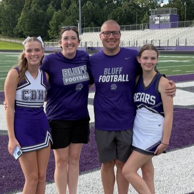 @SarahTiller16 Husband. Madison & Reagan's dad. Teacher/Football Coach @CBluffFootball. So Blessed! @Wofford_FB https://t.co/CqFaf9Tpmd
