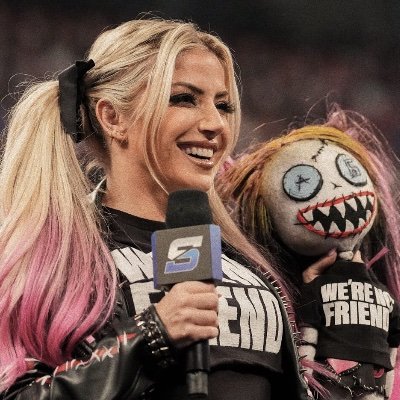 TWlSTEDHAVOC's profile picture. tiny tornado wrapped in a bow. ˖ . ݁𝜗𝜚. ݁₊ ╱ parody. not @AlexaBliss_WWE.