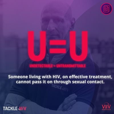 Free hiv test
Confidential
U = U / Undetectable = Untransmitable