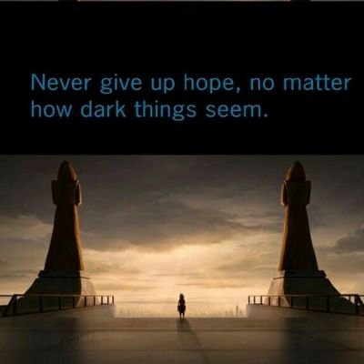 A long time ago in a galaxy far far away..
Never give up hope no matter how dark things seem 💚