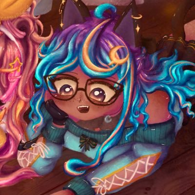 Hiya I’m Kat! she/her•lvl 21•Aspiring streamer•Artist•Multifandom•Commissions Open•PFP: Me! •Banner:@gyoonri•formally Rainbowskykitten