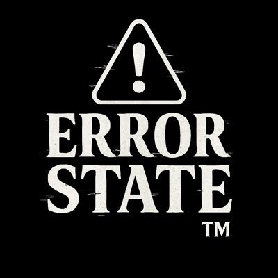 ERRORSTATE25's profile picture. Error State is a crypto-themed merch brand built for you we print your trauma so you don’t have to tweet it.