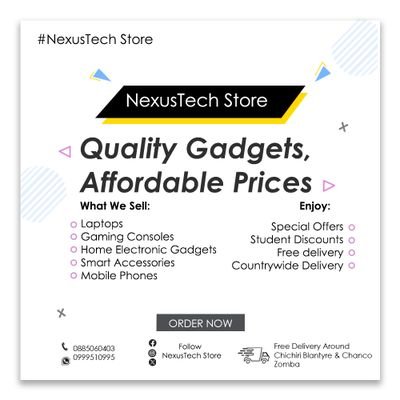 Quality gadgets, Affordable Prices.
https://t.co/tFL684Odvw