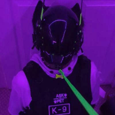 neonfxcker's profile picture. 23 × he/they × tmasc lesbian × taken × Cyberpup, submissive, mask enjoyer. Into monsters, furries, robots and gear. 💚🖤 🔞NSFW, MDNI🔞