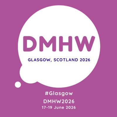 Fourth International Digital Mental Health and Wellbeing Conference, Glasgow, Scotland, 17-19 June 2026 #GlasgowDMHW2026 #DMHW2026