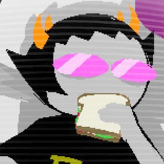 major shitposter,, follow if u dare ..
i like being silly and drawing and playing games
ghost and homestuck's dumbass clown :o}