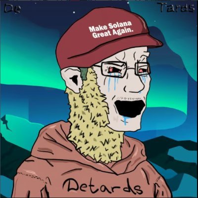 1000 $DETARDS are ready to conquer your heart and your soul on solami love chain 💕Most retarded DAO on solana made from god by gods
