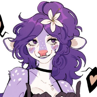 Purple Deer Creature • 25 • she/they
Art may be suggestive. All chars drawn are adults.
💜 @TsukiMoonss 💜
B: @0BlackSisters0
P: @raccoattack