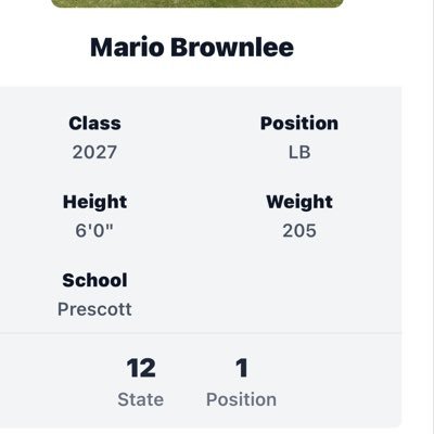 2 Division 1 offers/ All State- Super Sophomore, All Arkansas, Newcomer Of The Year SemiFinalist‘2024-#1 LB in AR- 40 in the 🌍/ 6’0 208 Verified Laser 4.60 40