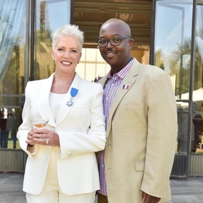 Founder of 67 Blankets for Nelson Mandela Day, Johannesburg Philharmonic Orchestra board member. Presenter on HOT1027FM. Chevalier de l’Ordre national du Mérite