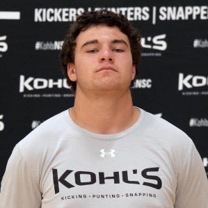 C/O 2028|5’11 190|@AlthoffFootball Varsity K/P| 2nd ranked punter and 11th ranked kicker in🇺🇸 @KohlsKicking| https://t.co/uSEXsmv47V |GPA 3.63