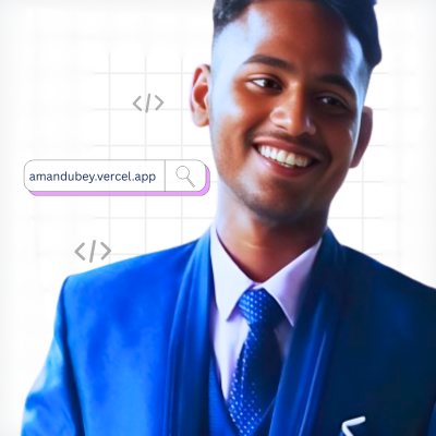 AmanDub97115331's profile picture. Full-Stack Developer | 2.5+ YOE | React.js | Next.js | Node.js | Firebase | Tailwind | AI-Optimized Dev (60%+ Faster) | Built saas LMS (40+ Modules)