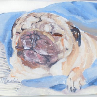 ppzannn's profile picture. パグと暮らすペット油絵屋さん🐖／🐶🐱🐰🦜などを描いています🎨 ご依頼はHPから⇩