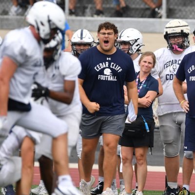 RMC football alumni. TE/FB coach at Cedar Cliff HS. Matthew 6:34