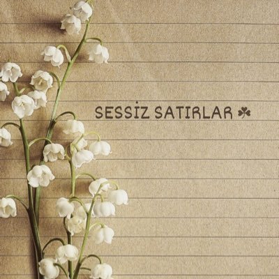 Sessiz_str's profile picture. "Şiir, sözler ve düşünceler / Sessiz hatıralar..."🍃