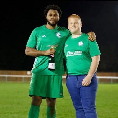 Charlie volunteer at Biggleswade town fc . waders till I die