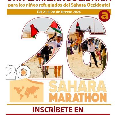 SAHARA MARATHON official account, an international sport event to demonstrate solidarity with the Saharawi refugees.