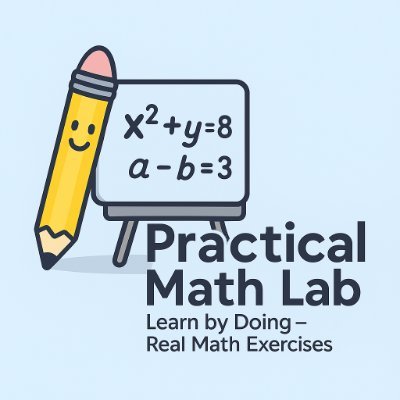 MathLabEdu's profile picture. Practical Math Lab – YouTube channel in English.  
We make math simple with real exercises and clear explanations. 📐